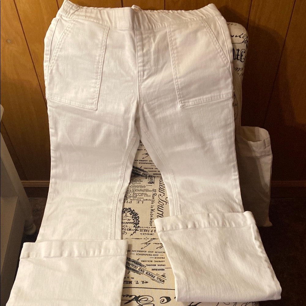 White Casual Pants